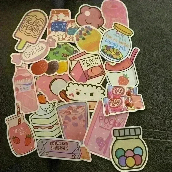 Other - 💚 Cute, Trendy, Aesthetic Food/Drink/Snack/Candy Stickers Assortment Pack